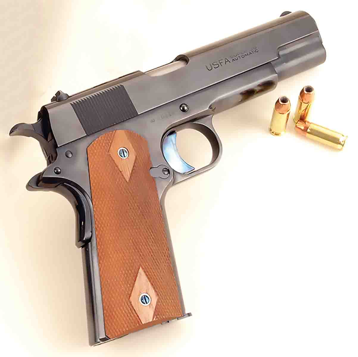 This now-defunct U.S. Fire Arms Manufacturing Company 38 Super semiauto was Mike’s only 38 Super pistol between his Star 38 Super circa 1970 and his Colt ELCEN.